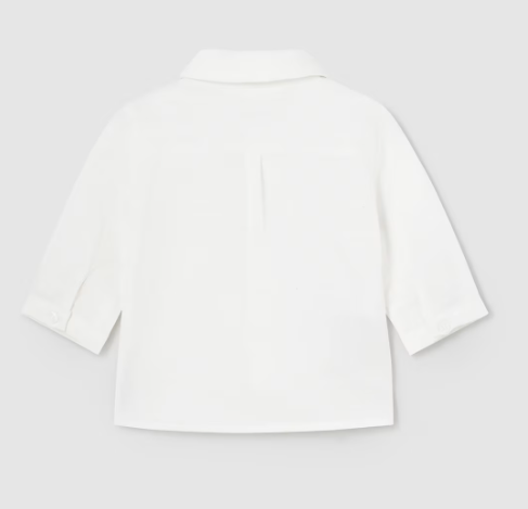 Mayoral camasa baieti cu papion 0-18 luni Off-white