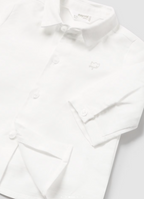 Mayoral camasa baieti cu papion 0-18 luni Off-white