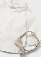 Mayoral camasa baieti cu papion 0-18 luni Off-white