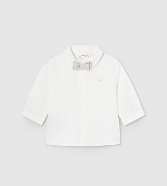 Mayoral camasa baieti cu papion 0-18 luni Off-white Imagine principală a produsului