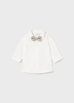 Mayoral camasa baieti cu papion 0-18 luni Off-white