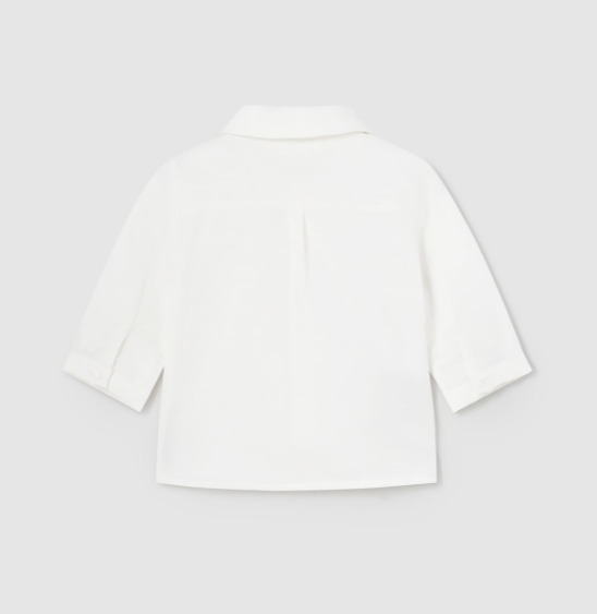 Mayoral camasa baieti cu papion 0-18 luni Off-white
