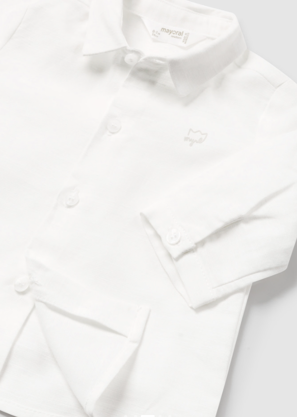 Mayoral camasa baieti cu papion 0-18 luni Off-white