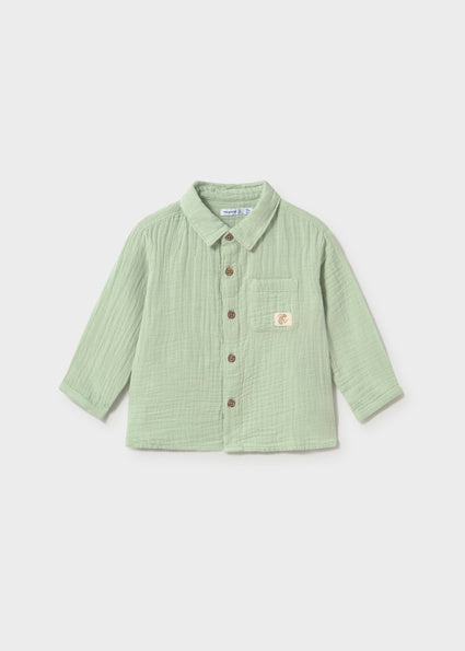 Mayoral camasa baieti maneca lunga bambula 12-48 luni Matcha