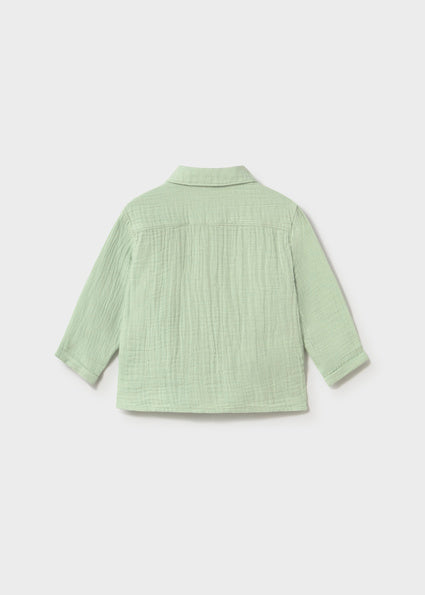 Mayoral camasa baieti maneca lunga bambula 12-48 luni Matcha