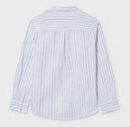 Mayoral camasa baieti cu semi guler 10-14 ani Sky blue stripes