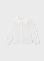 Mayoral camasa fete cu volnase 5-10 ani Off-white