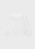 Mayoral camasa fete cu volnase 5-10 ani Off-white