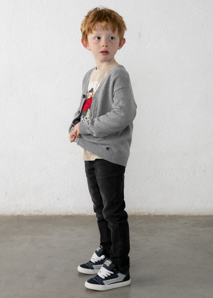 Mayoral cardigan baiat 5-10 ani Gri Pal