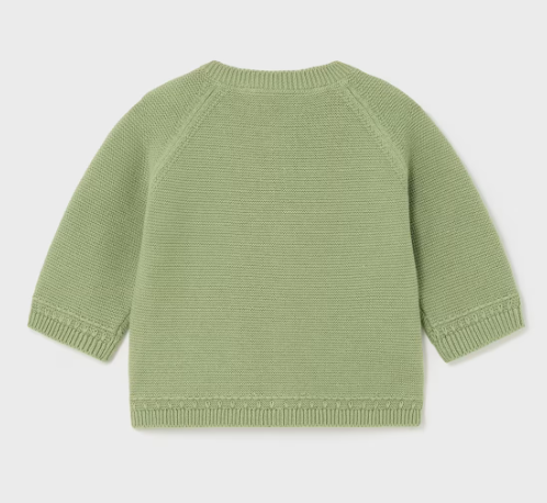 Mayoral cardigan baieti Better Cotton 0-18 luni Eucalipt