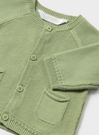 Mayoral cardigan baieti Better Cotton 0-18 luni Eucalipt