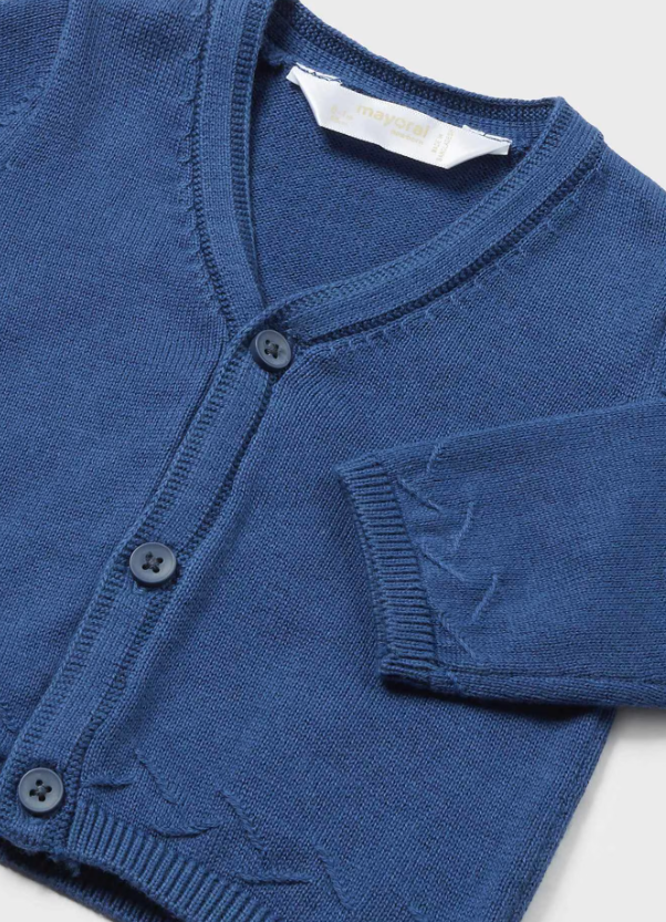 Mayoral cardigan baieti cu guler in V 0-18 luni
