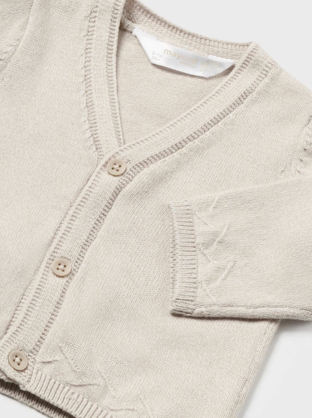 Mayoral cardigan baieti cu guler in V 0-18 luni