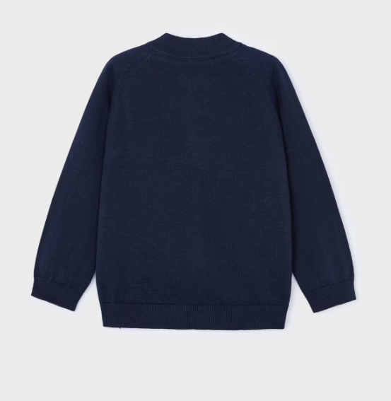 Mayoral cardigan baieti din tricot cu fermoar 4-9 ani Navy blue Imagine secundară a produsului