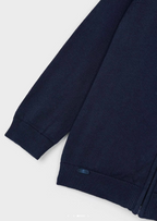 Mayoral cardigan baieti din tricot cu fermoar 4-9 ani Navy blue