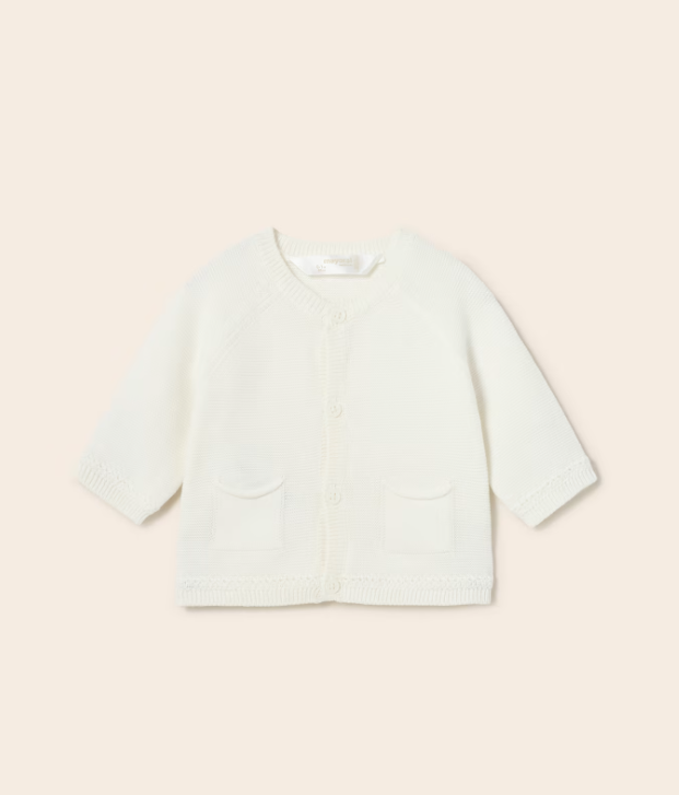 Mayoral cardigan baieti tricot 0-18 luni, Alb