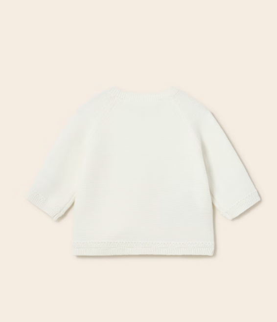 Mayoral cardigan baieti tricot 0-18 luni, Alb Imagine secundară a produsului