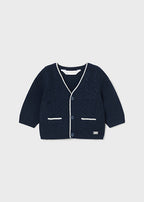 Mayoral cardigan baieti tricot 0-18 luni Blueberry