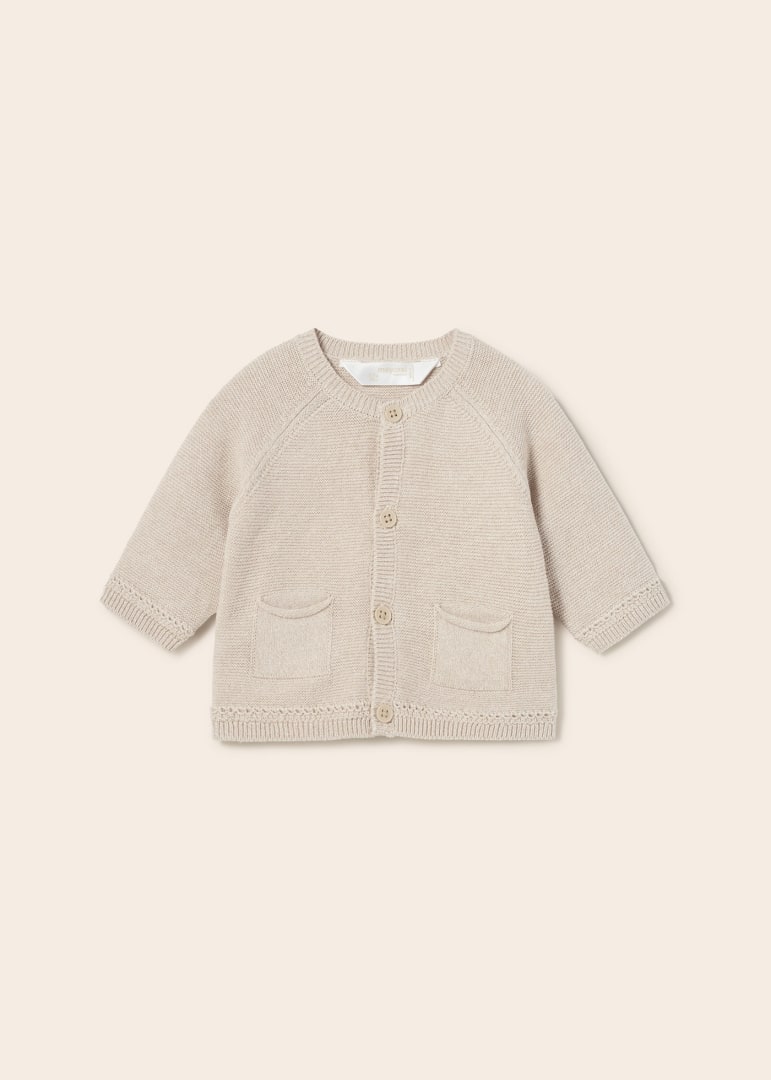 Mayoral cardigan baieti tricot 0-18 luni, Mix bej Imagine principală a produsului