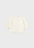 Mayoral cardigan baieti tricot 0-18 luni, Off-white