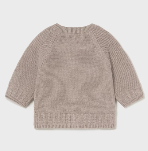 Mayoral cardigan baieti tricot 0-18 luni, Taupe Imagine secundară a produsului