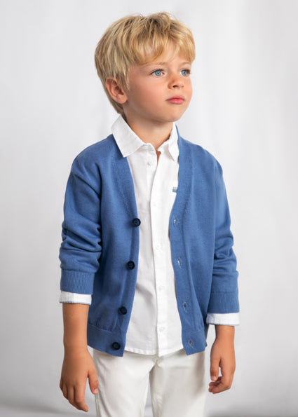 Mayoral cardigan baieti tricot 5-10 ani Albastrui
