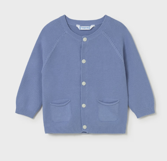 Mayoral cardigan baieti din tricot cu buzunare 12-48 luni Albastru ocean Imagine principală a produsului
