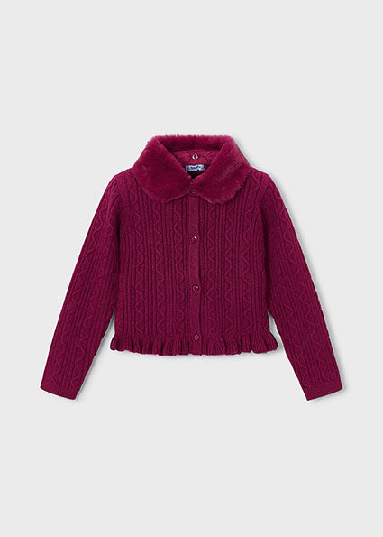 Mayoral cardigan fete cu blanita 5-10 ani Framboise