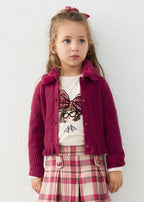 Mayoral cardigan fete cu blanita 5-10 ani Framboise