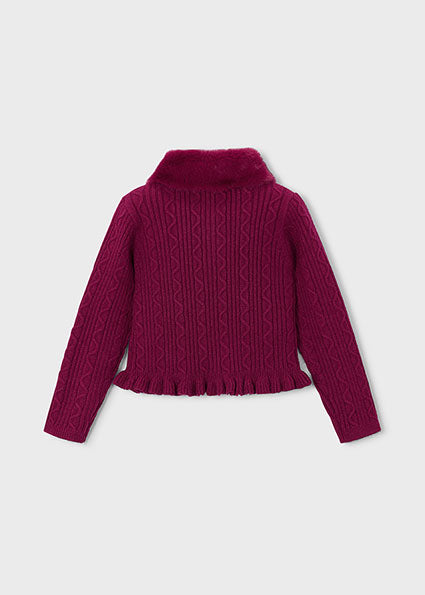 Mayoral cardigan fete cu blanita 5-10 ani Framboise