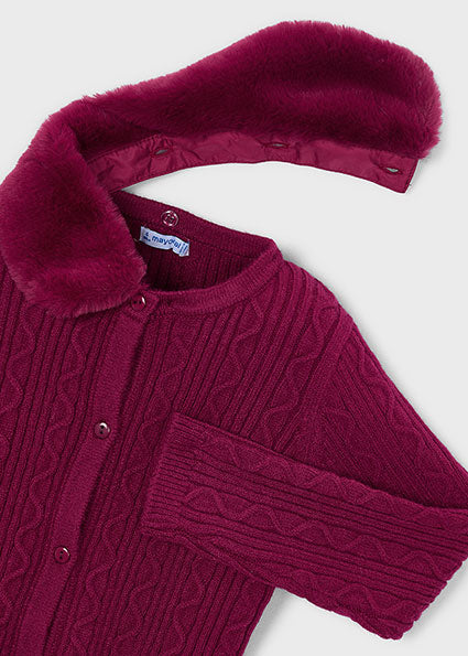 Mayoral cardigan fete cu blanita 5-10 ani Framboise