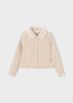 Mayoral cardigan fete cu blanita 5-10 ani Milk vigoré