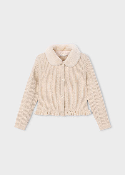 Mayoral cardigan fete cu blanita 5-10 ani Milk vigoré