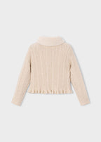 Mayoral cardigan fete cu blanita 5-10 ani Milk vigoré