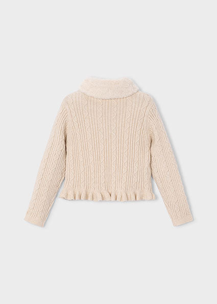 Mayoral cardigan fete cu blanita 5-10 ani Milk vigoré