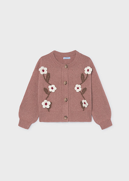 Mayoral cardigan fete cu flori 5-10 ani Cuartz vigoré