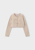 Mayoral cardigan fete cu funda mare aplicata 5-10 ani Hazelnut vigore