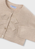 Mayoral cardigan fete cu funda mare aplicata 5-10 ani Hazelnut vigore