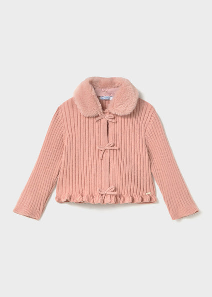 Mayoral cardigan fete cu guler blanita detasabil 12-48 luni Petisui