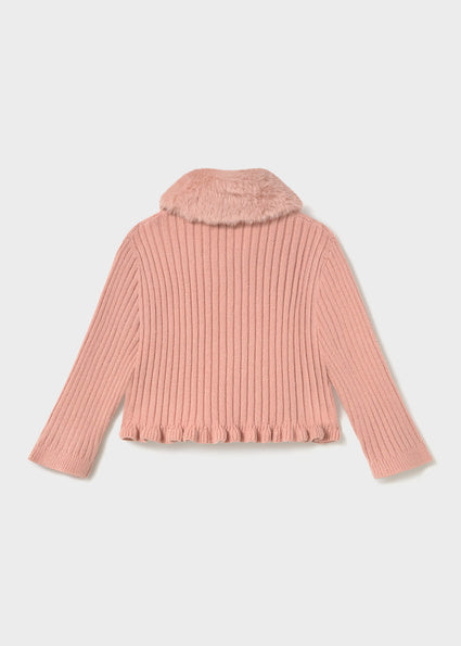 Mayoral cardigan fete cu guler blanita detasabil 12-48 luni Petisui