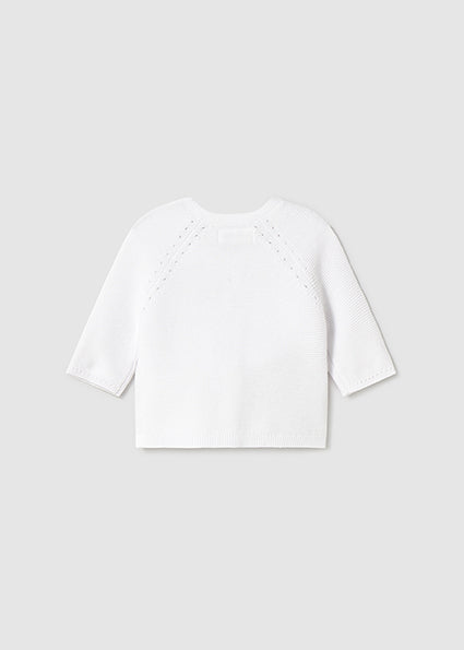 Mayoral cardigan fete din tricot 0-18 luni Alb