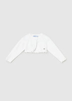 Mayoral cardigan fete din tricot basic 12-48 luni Alb