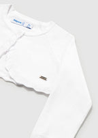 Mayoral cardigan fete din tricot basic 12-48 luni Alb