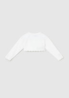 Mayoral cardigan fete din tricot basic 12-48 luni Alb