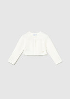 Mayoral cardigan fete din tricot cu guler rotund 12-48 luni Off-white