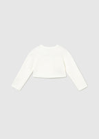 Mayoral cardigan fete din tricot cu guler rotund 12-48 luni Off-white
