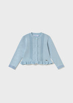 Mayoral cardigan fete din tricot cu volane 12-48 luni Sky