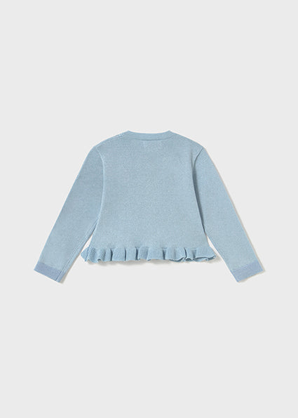 Mayoral cardigan fete din tricot cu volane 12-48 luni Sky