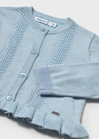 Mayoral cardigan fete din tricot cu volane 12-48 luni Sky