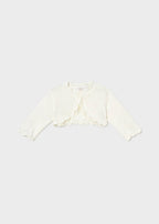 Mayoral cardigan fete scurt 0-18 luni Off-white